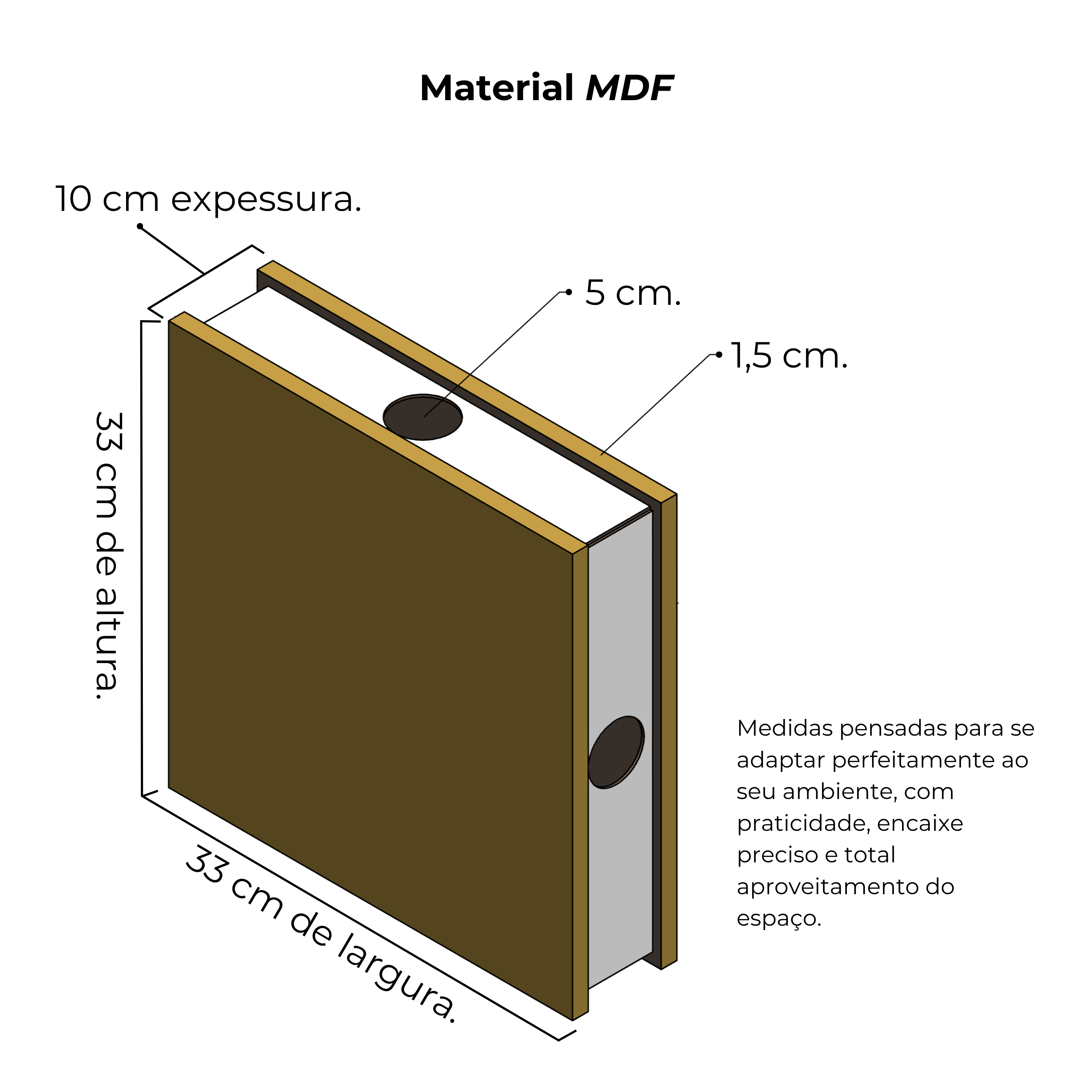 Divisor de Ambientes Encaixável
