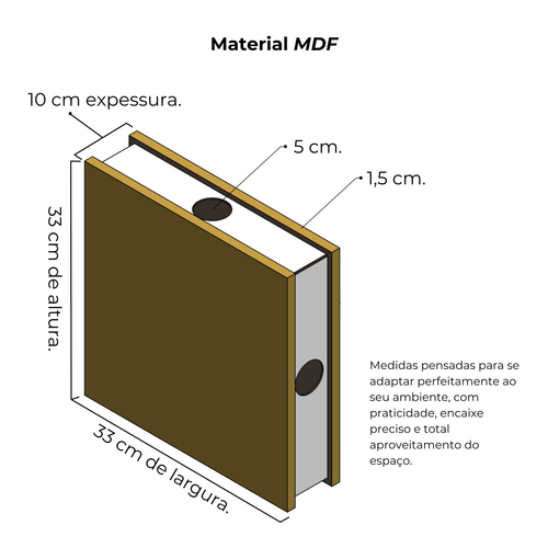 Divisor de Ambientes Encaixável