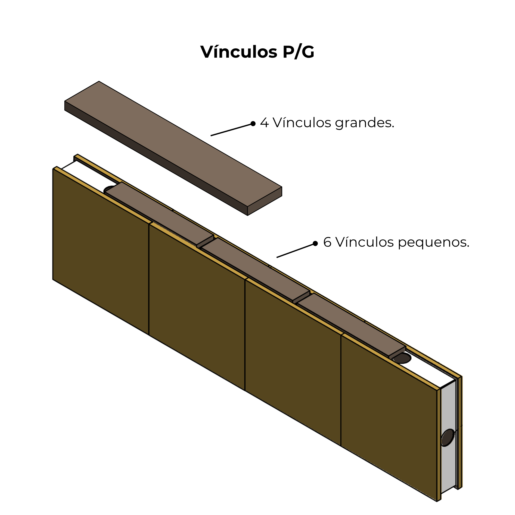 Divisor de Ambientes Encaixável